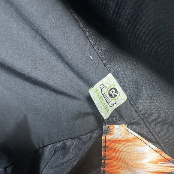 Obermeyer Tuscany II Ski Jacket Womens 10 Abstract Faux Fur Trim Hood Insulated - Picture 4 of 12